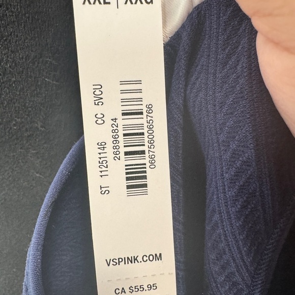 PINK by Victoria's Secret Seamless Long Sleeve Top Navy - Picture 10 of 13